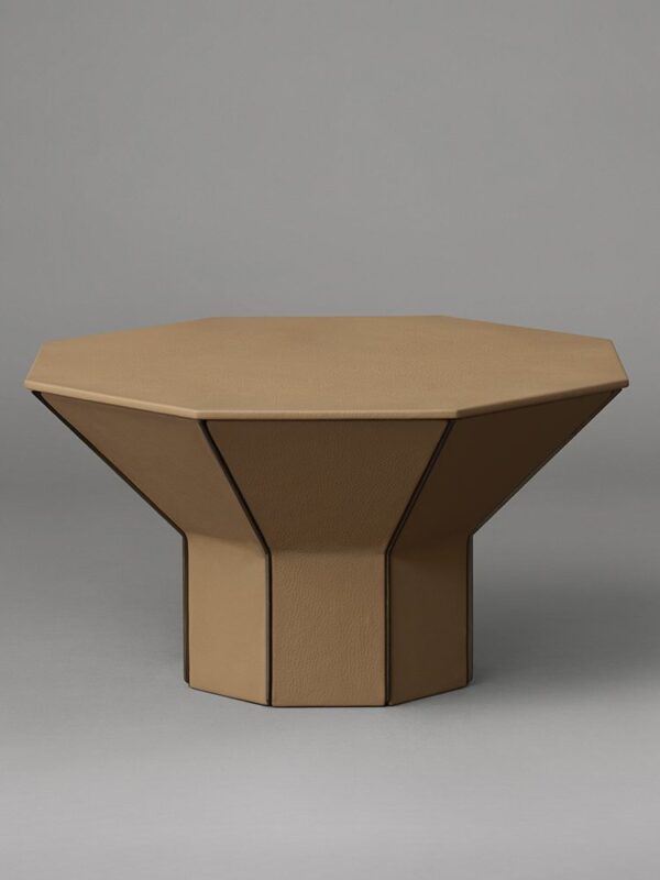 Flare Side Table Short - Verona Leather
