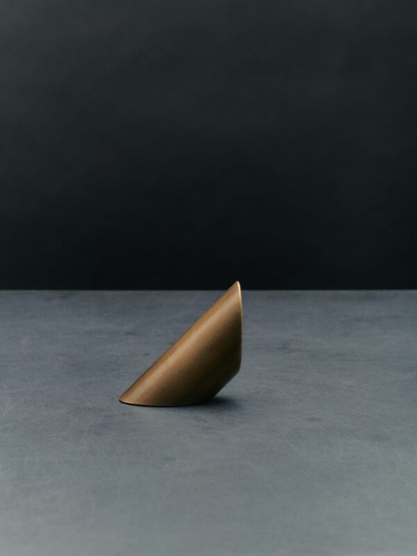 Gila Door Stop - Brushed Brass, Smaller Fixed
