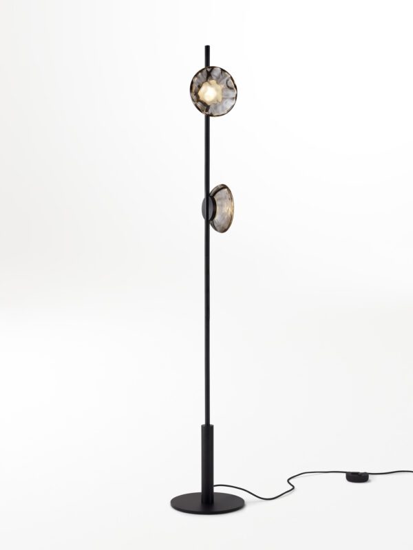 Ceto Floor Lamp | 2 Shades - Black Anodised, Black