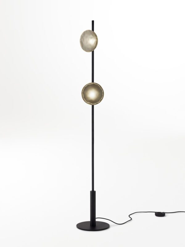 Ceto Floor Lamp | 2 Shades - Black Anodised, Frosted Black