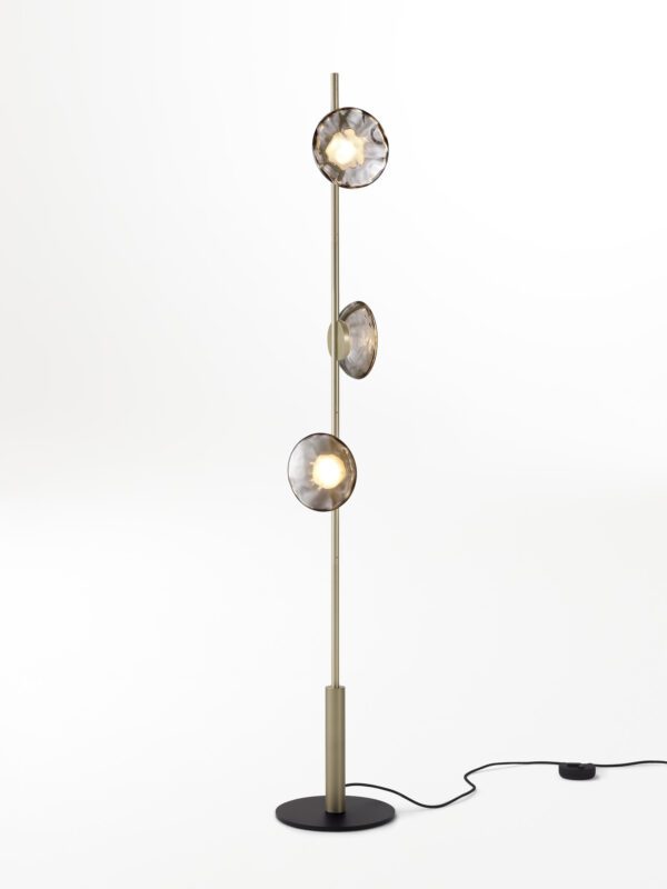 Ceto Floor Lamp | 3 Shades - Champagne Anodised, Black