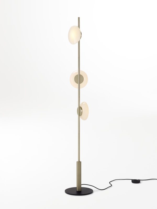 Ceto Floor Lamp | 3 Shades - Champagne Anodised, White