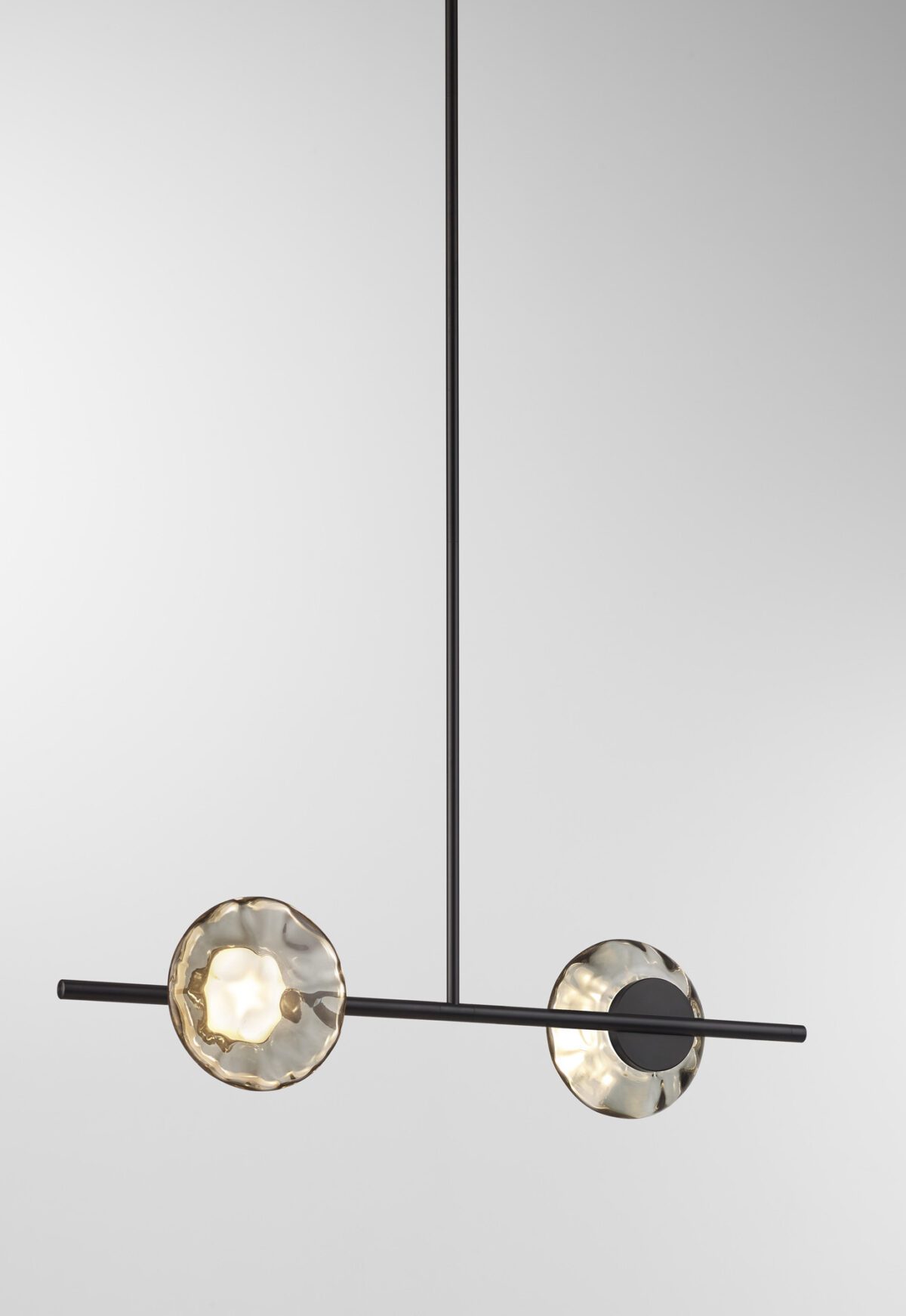 Ceto Single Horizontal Chandelier | 2 Shades