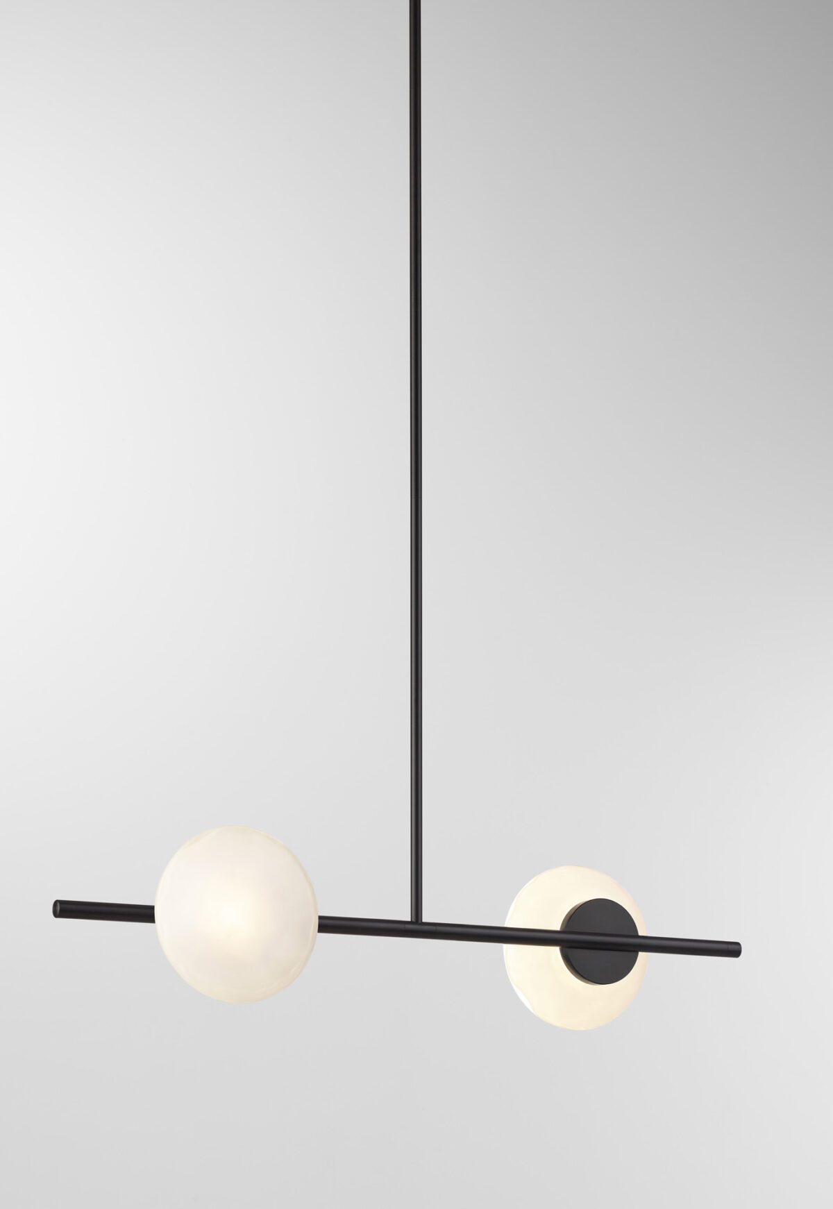 Ceto Single Horizontal Chandelier | 2 Shades