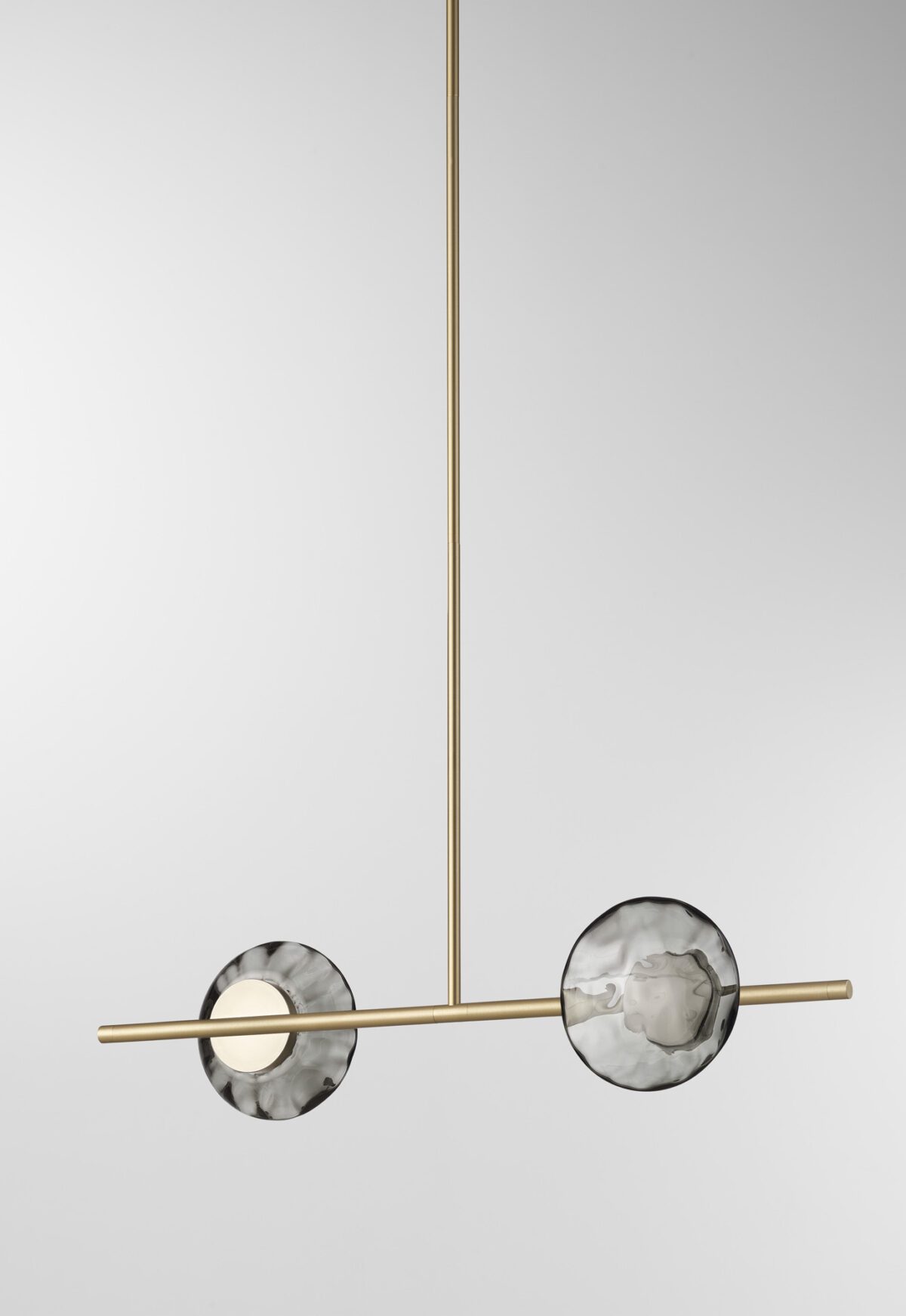 Ceto Single Horizontal Chandelier | 2 Shades