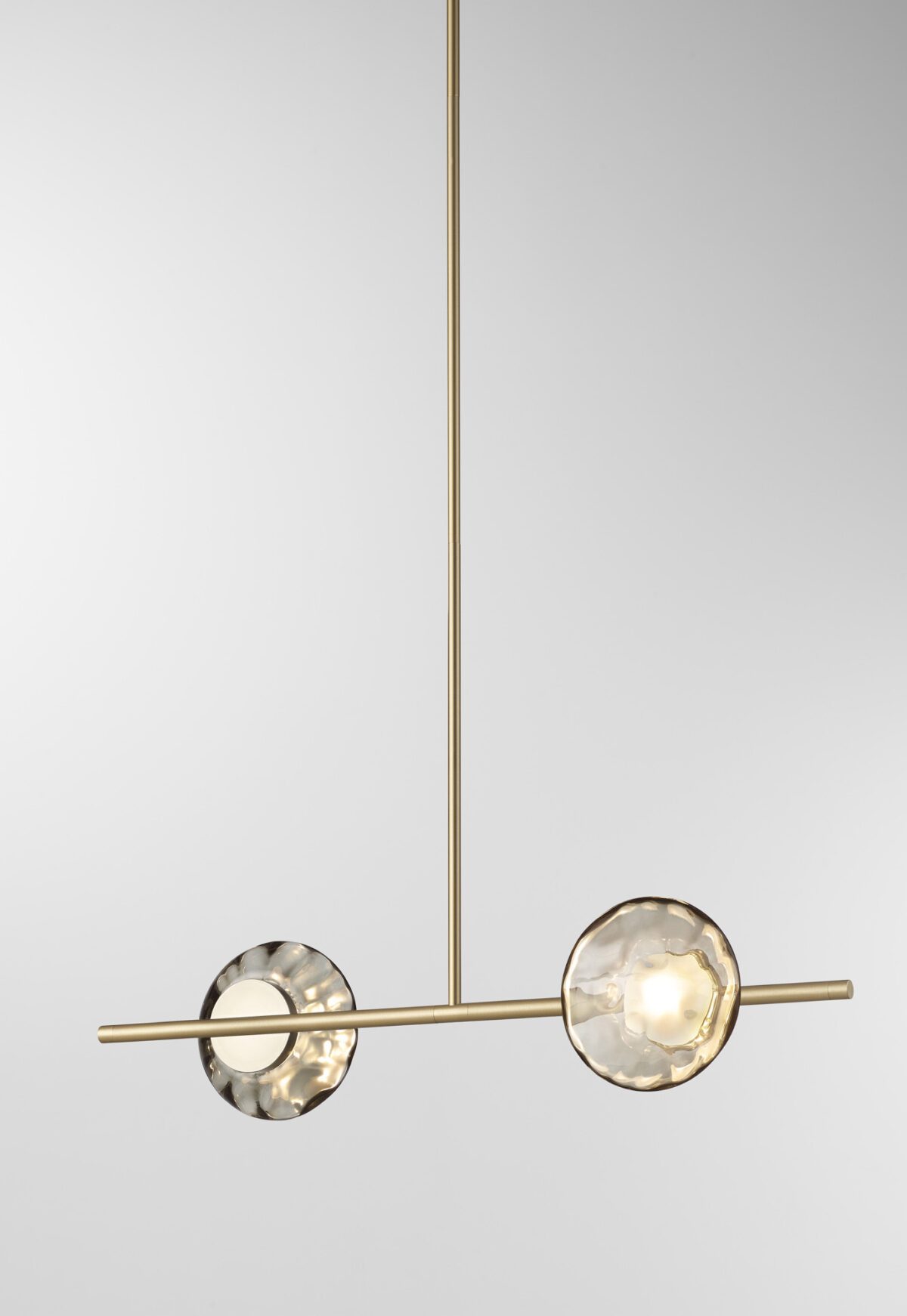 Ceto Single Horizontal Chandelier | 2 Shades