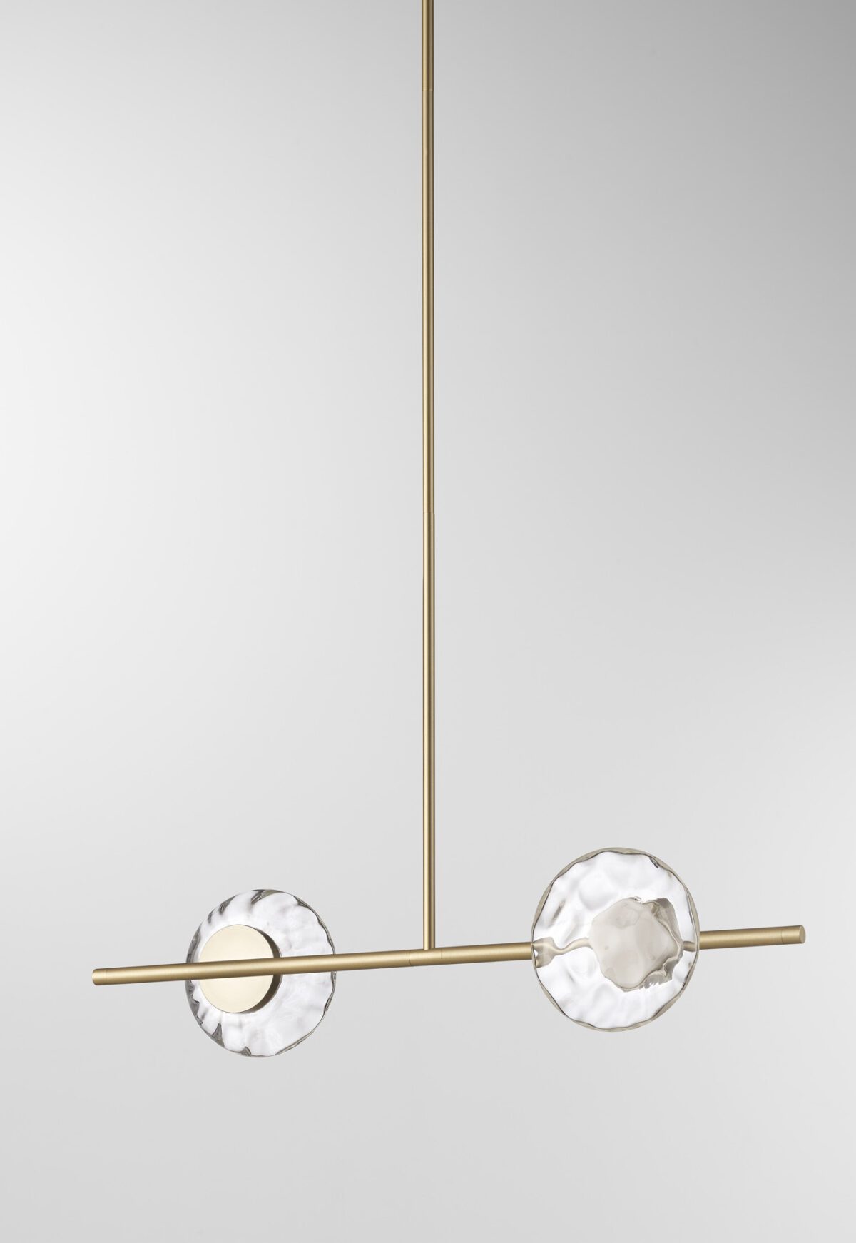 Ceto Single Horizontal Chandelier | 2 Shades