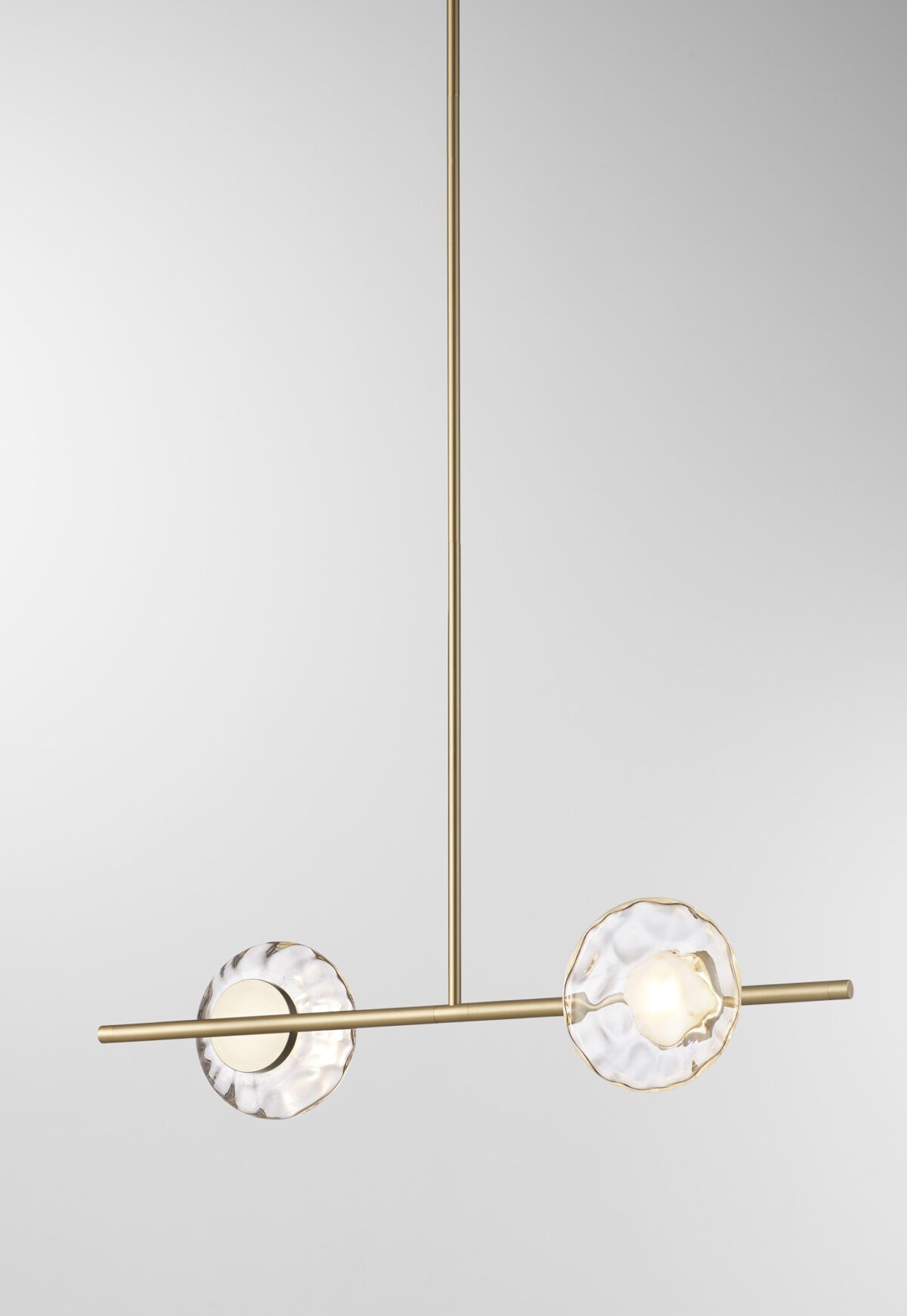Ceto Single Horizontal Chandelier | 2 Shades