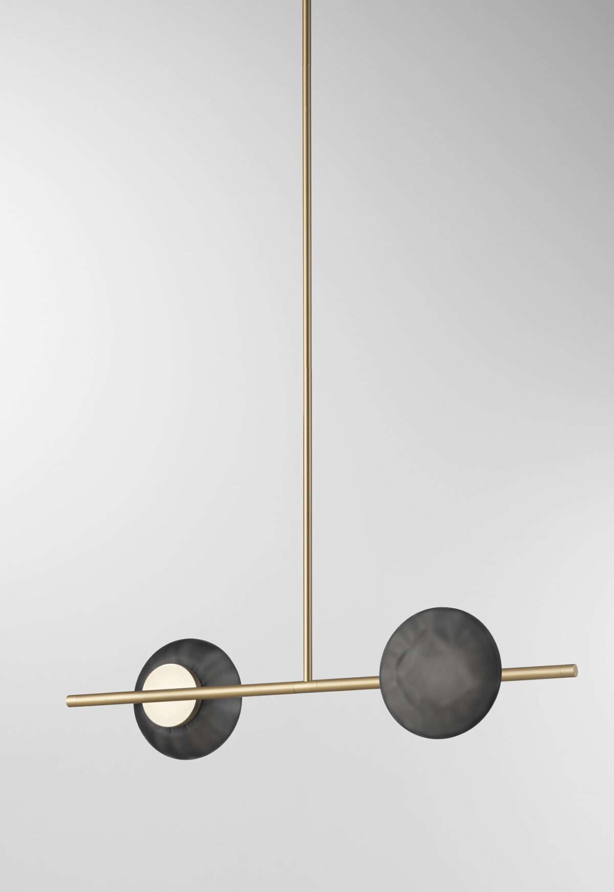 Ceto Single Horizontal Chandelier | 2 Shades