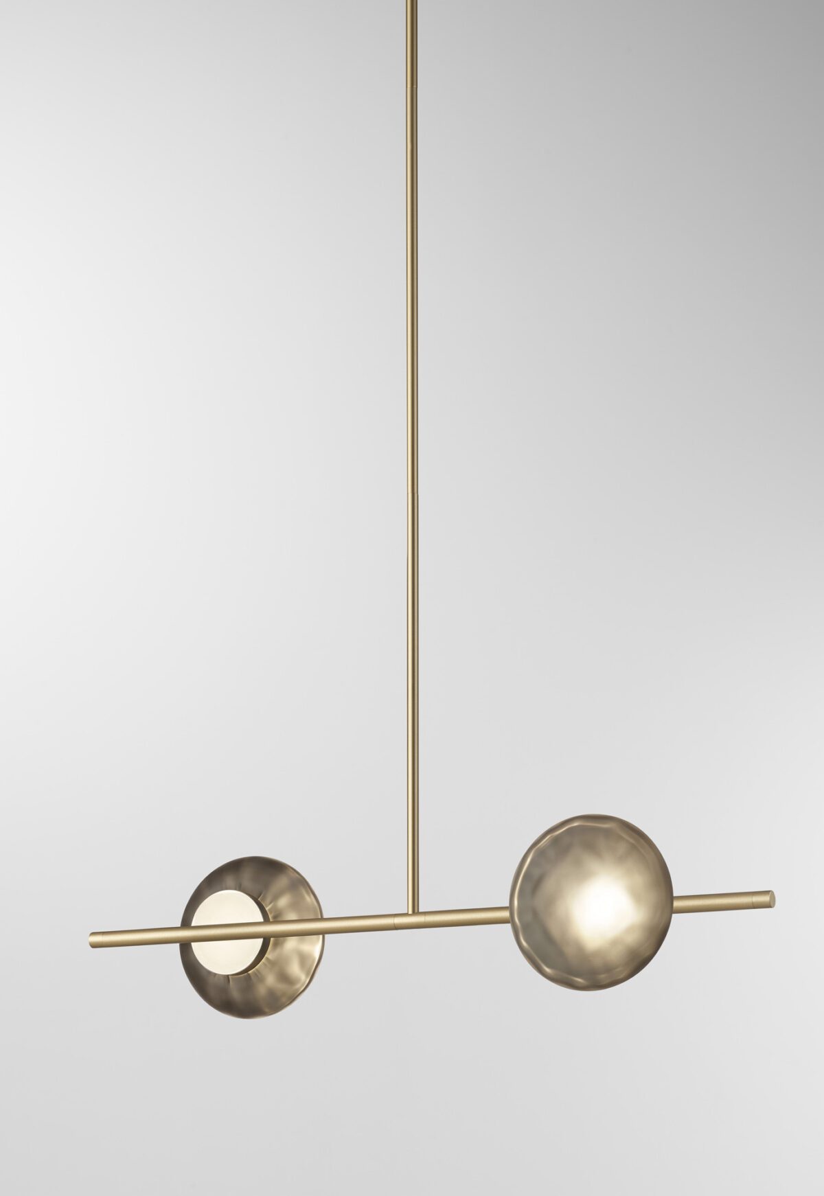 Ceto Single Horizontal Chandelier | 2 Shades