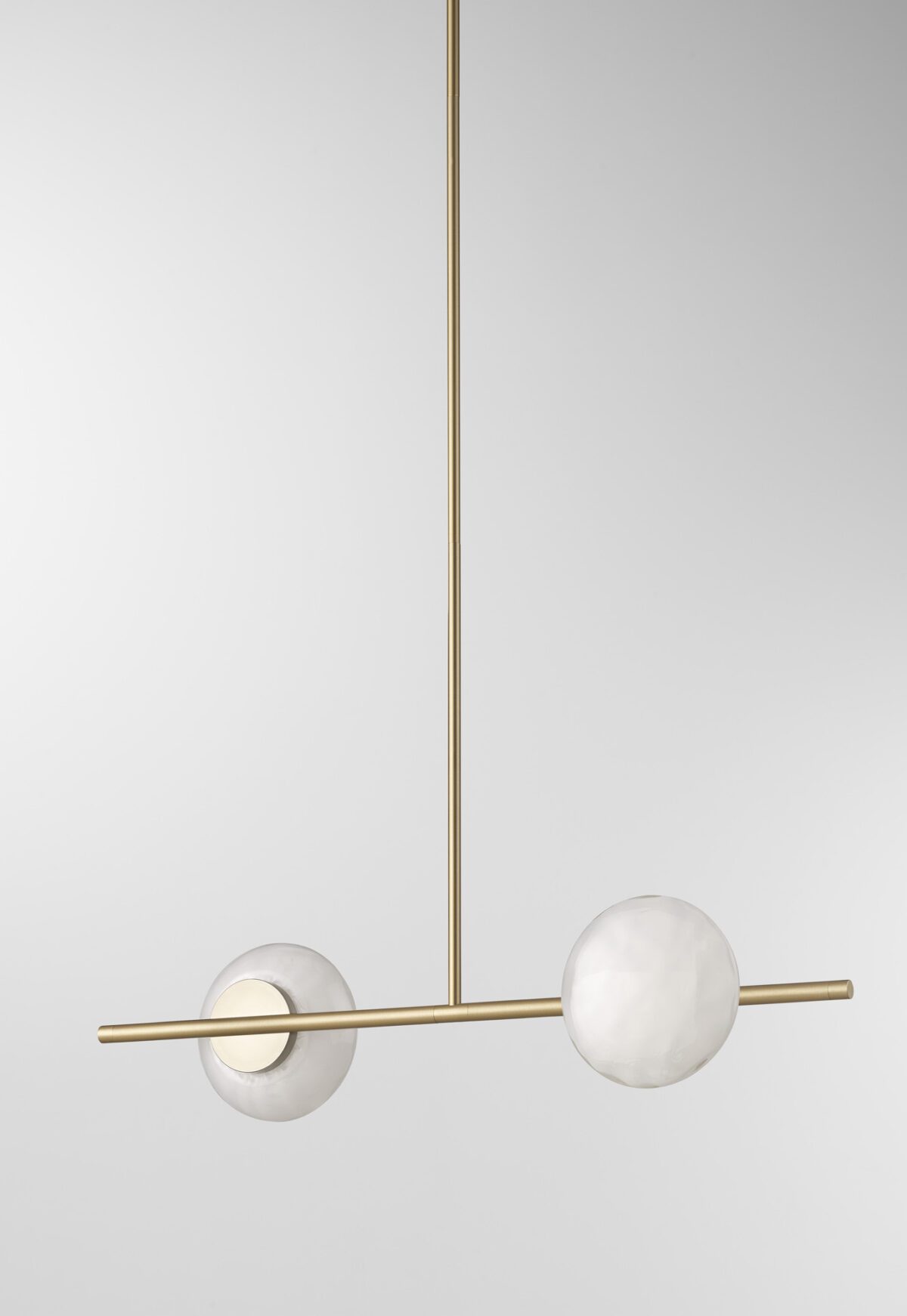 Ceto Single Horizontal Chandelier | 2 Shades