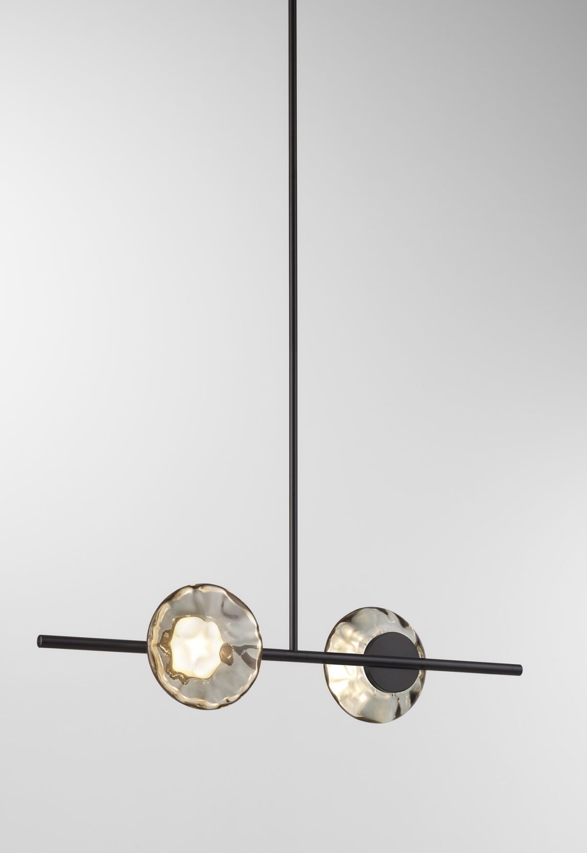 Ceto Single Horizontal Chandelier | 2 Shades