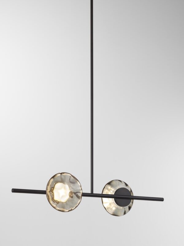 Ceto Single Horizontal Chandelier | 2 Shades