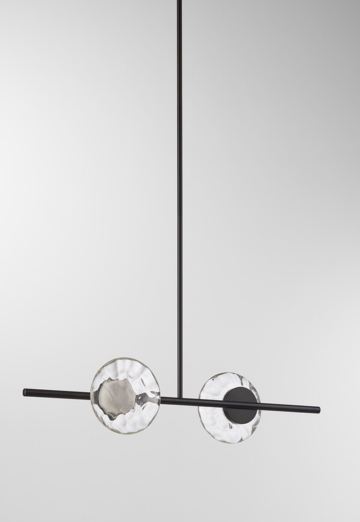 Ceto Single Horizontal Chandelier | 2 Shades
