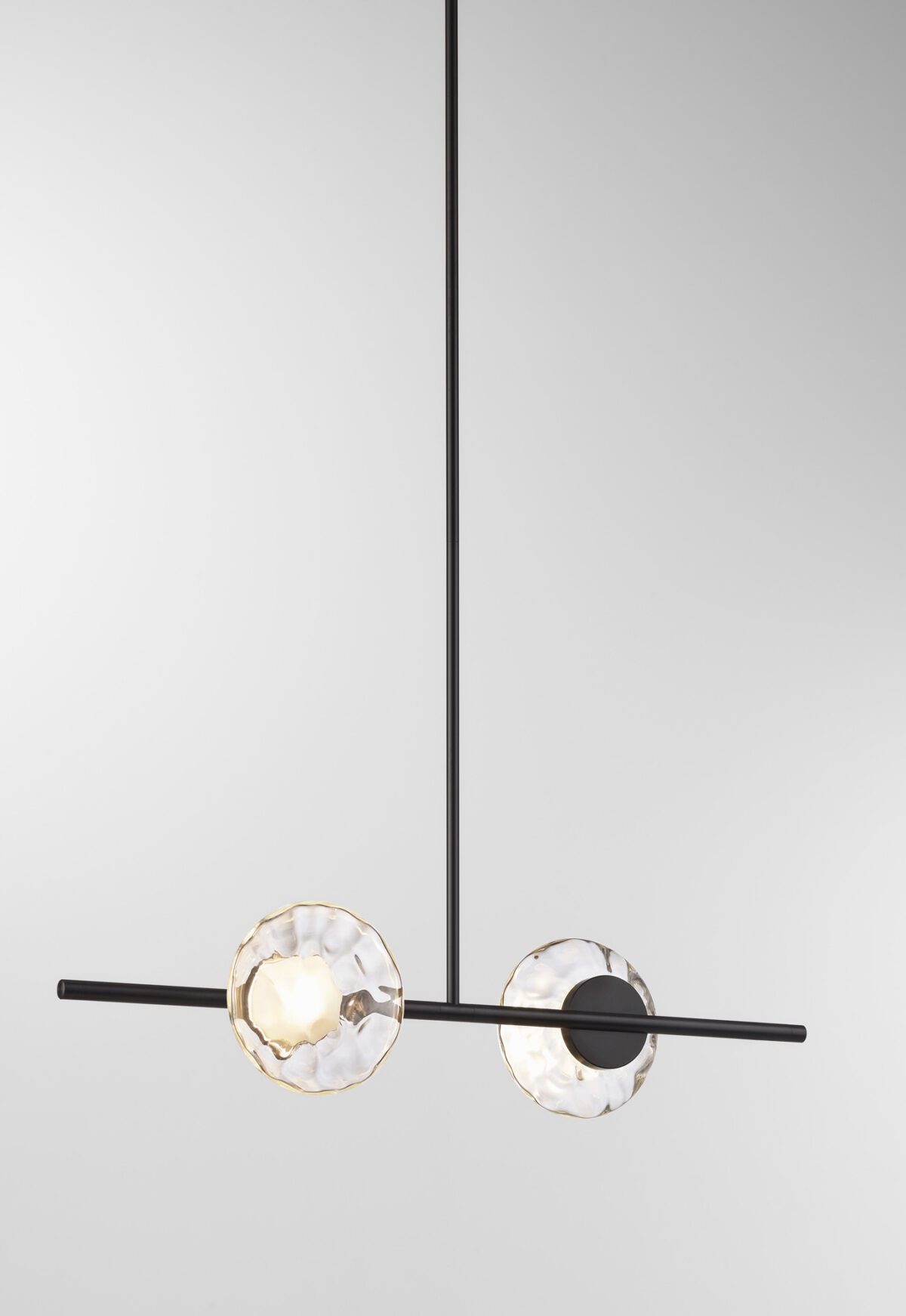 Ceto Single Horizontal Chandelier | 2 Shades