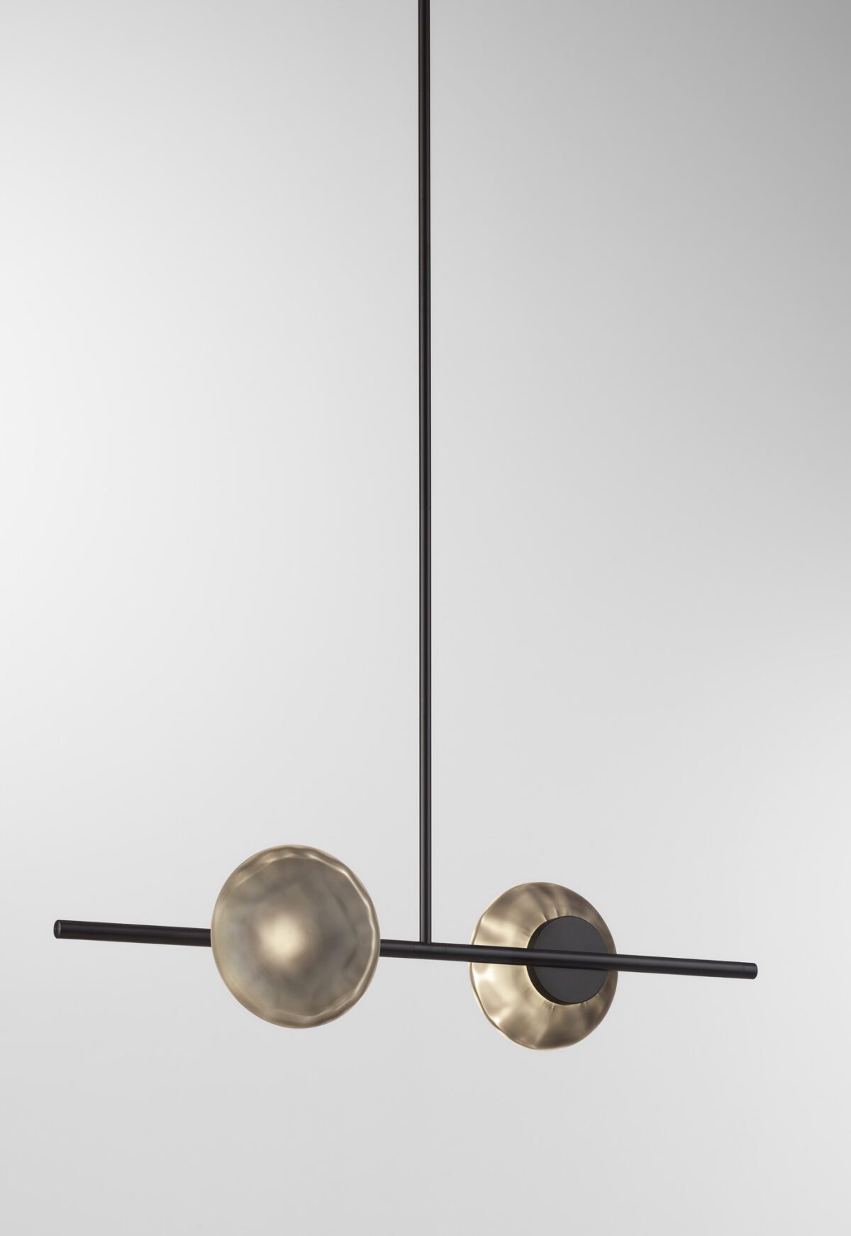 Ceto Single Horizontal Chandelier | 2 Shades