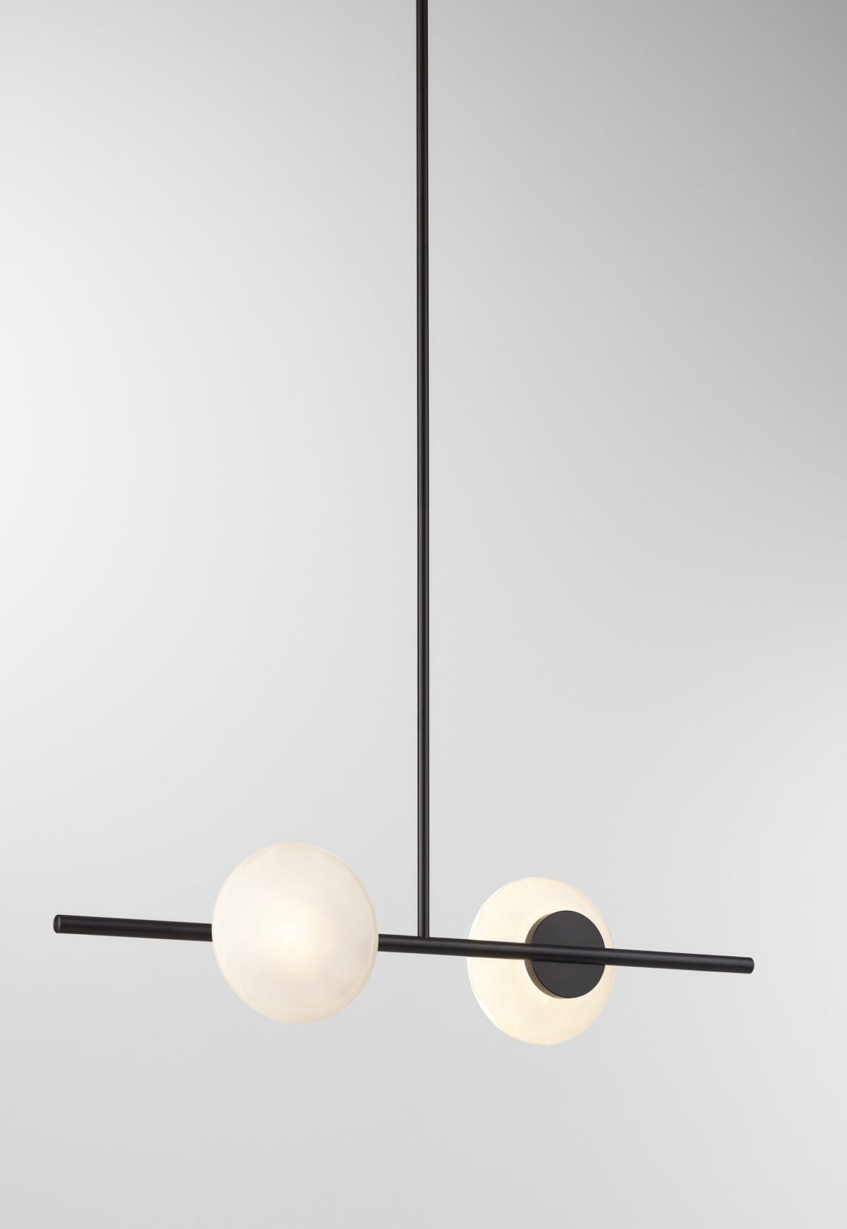 Ceto Single Horizontal Chandelier | 2 Shades
