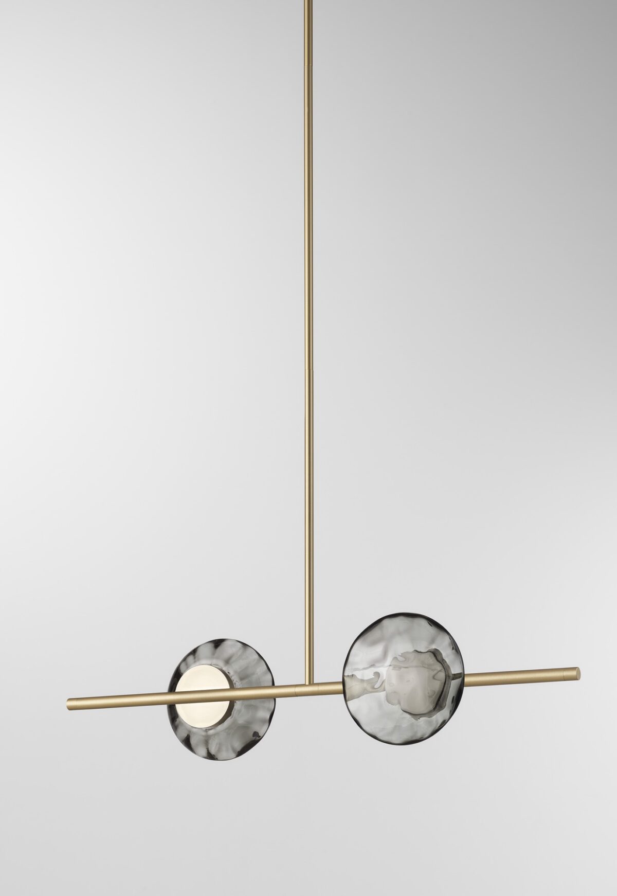 Ceto Single Horizontal Chandelier | 2 Shades