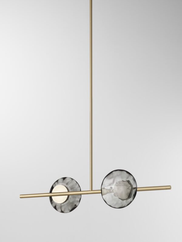 Ceto Single Horizontal Chandelier | 2 Shades