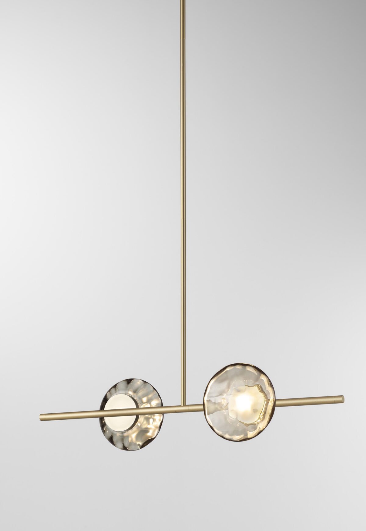 Ceto Single Horizontal Chandelier | 2 Shades