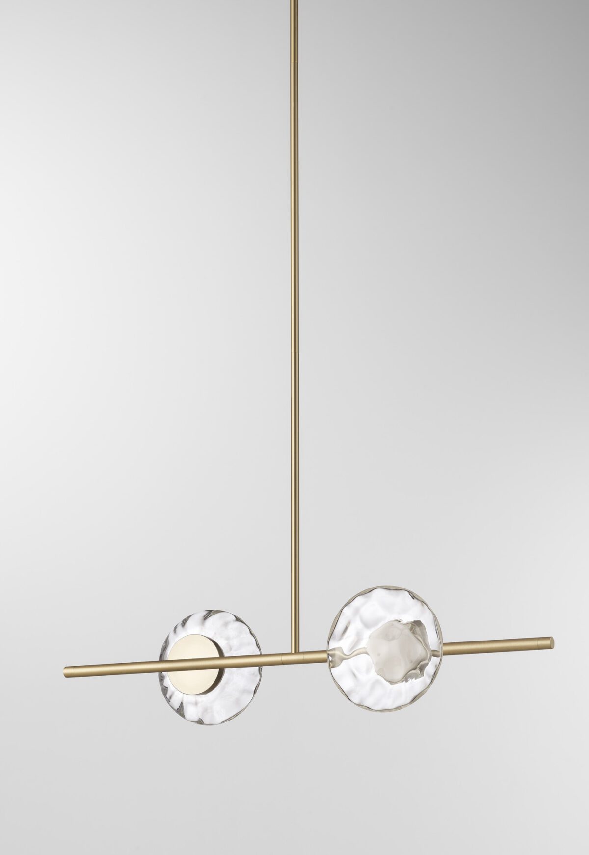 Ceto Single Horizontal Chandelier | 2 Shades