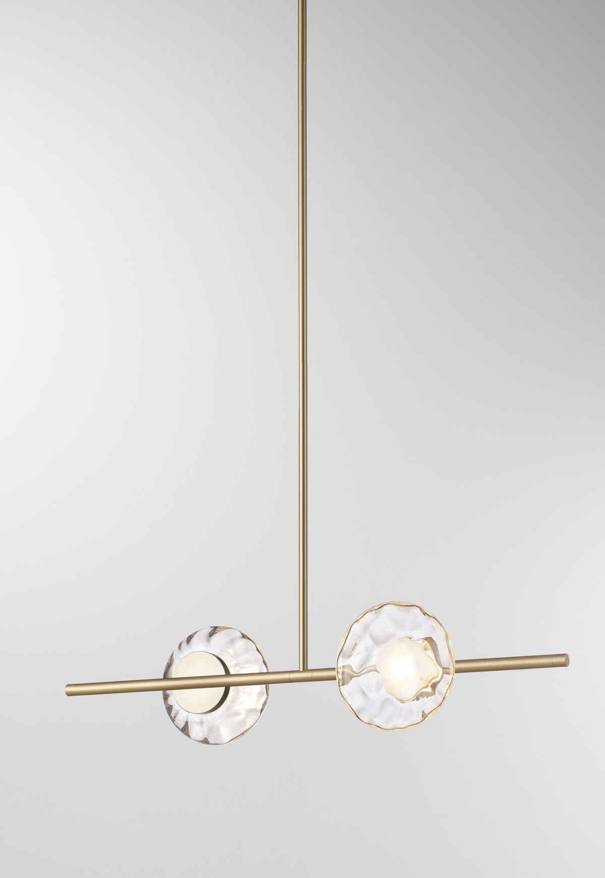 Ceto Single Horizontal Chandelier | 2 Shades
