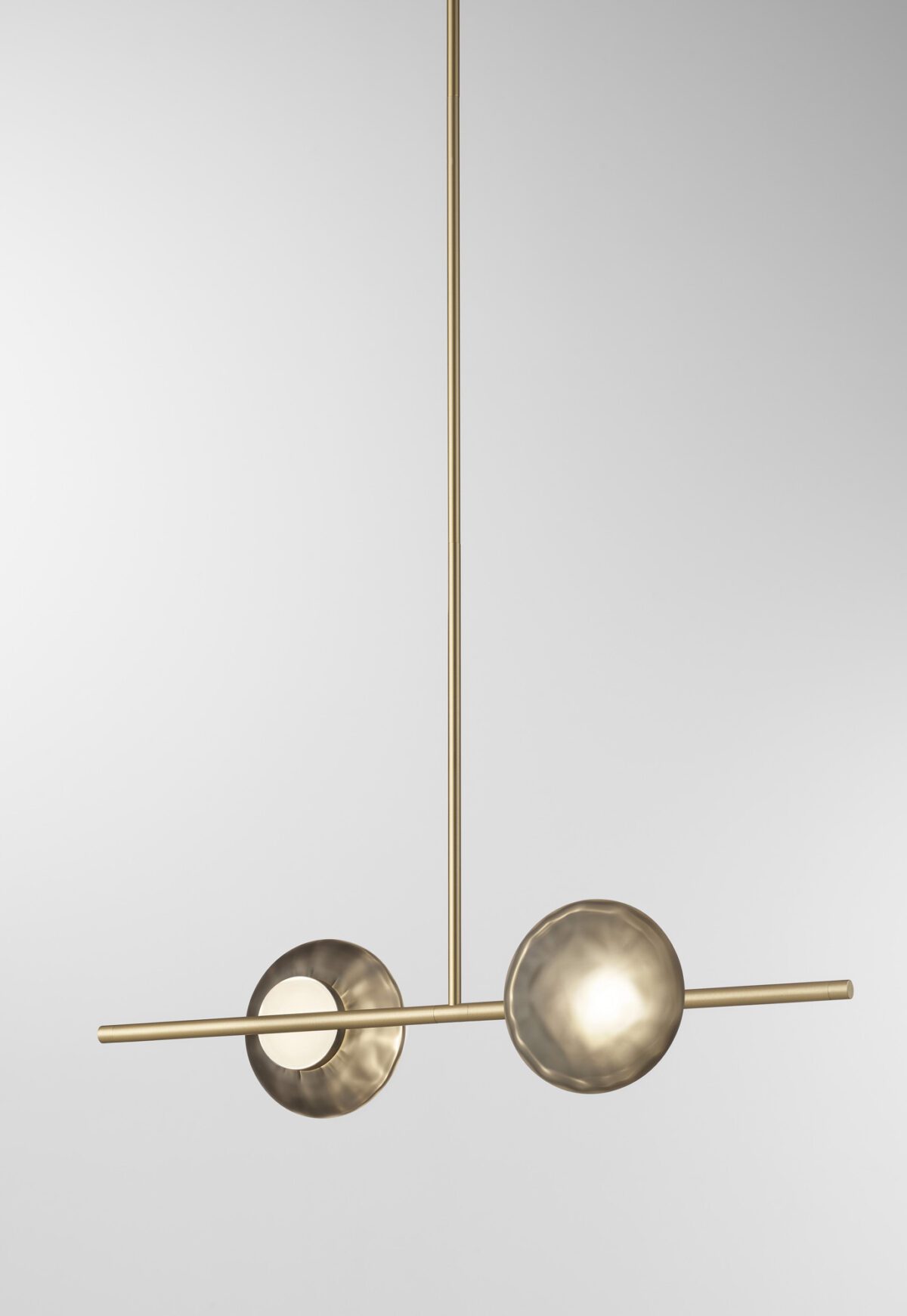 Ceto Single Horizontal Chandelier | 2 Shades