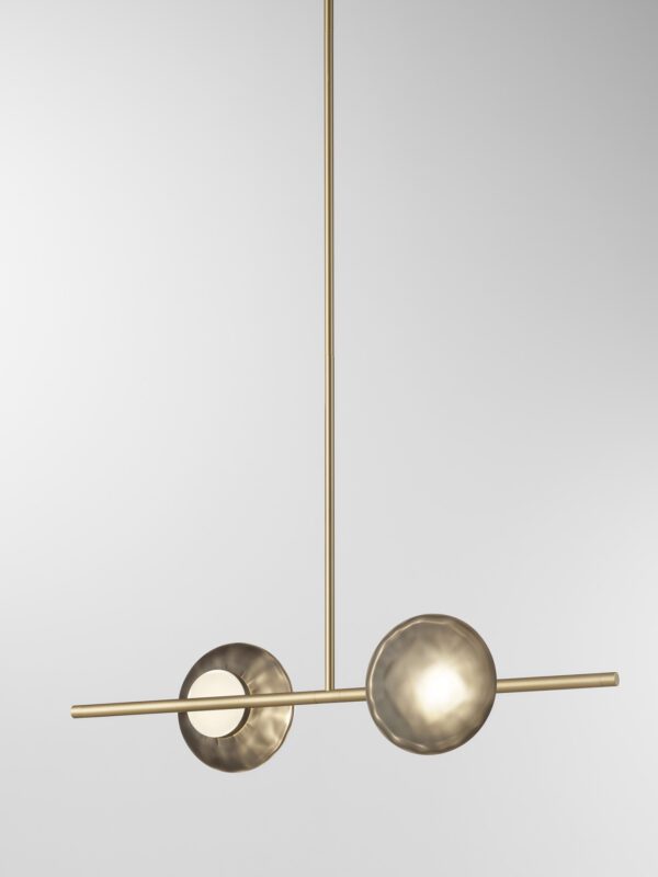 Ceto Single Horizontal Chandelier | 2 Shades