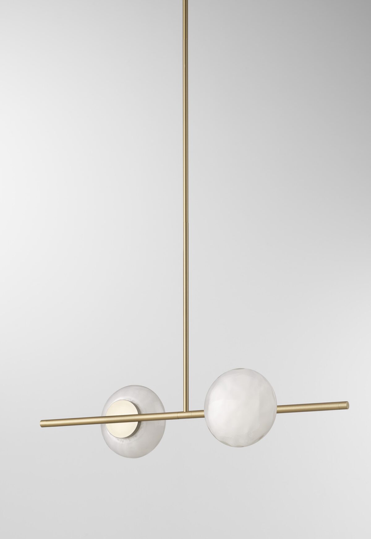 Ceto Single Horizontal Chandelier | 2 Shades