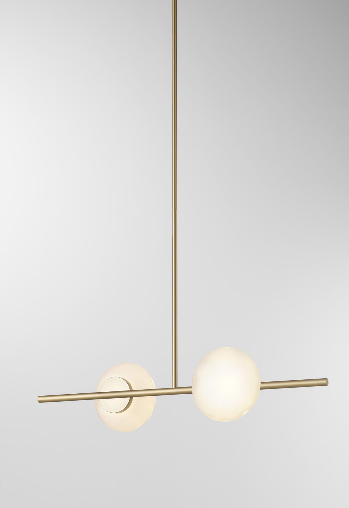 Ceto Single Horizontal Chandelier | 2 Shades