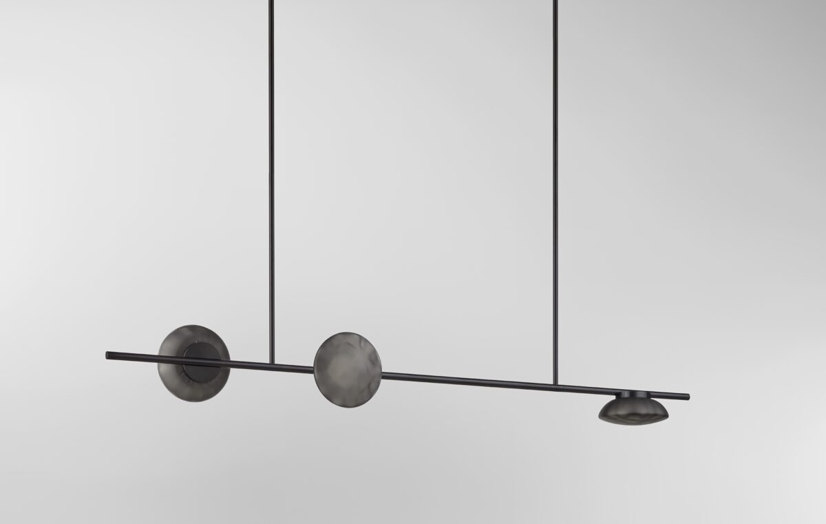 Ceto Double Horizontal Chandelier | 3 Shades