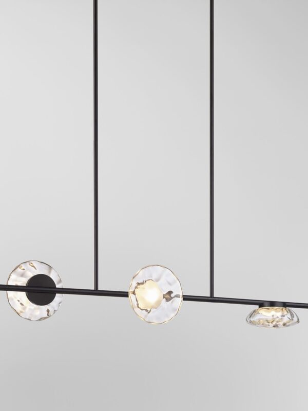 Ceto Double Horizontal Chandelier | 3 Shades