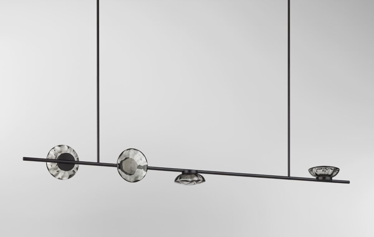 Ceto Double Horizontal Chandelier | 4 Shades