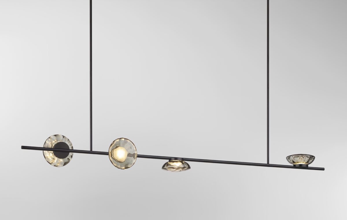 Ceto Double Horizontal Chandelier | 4 Shades