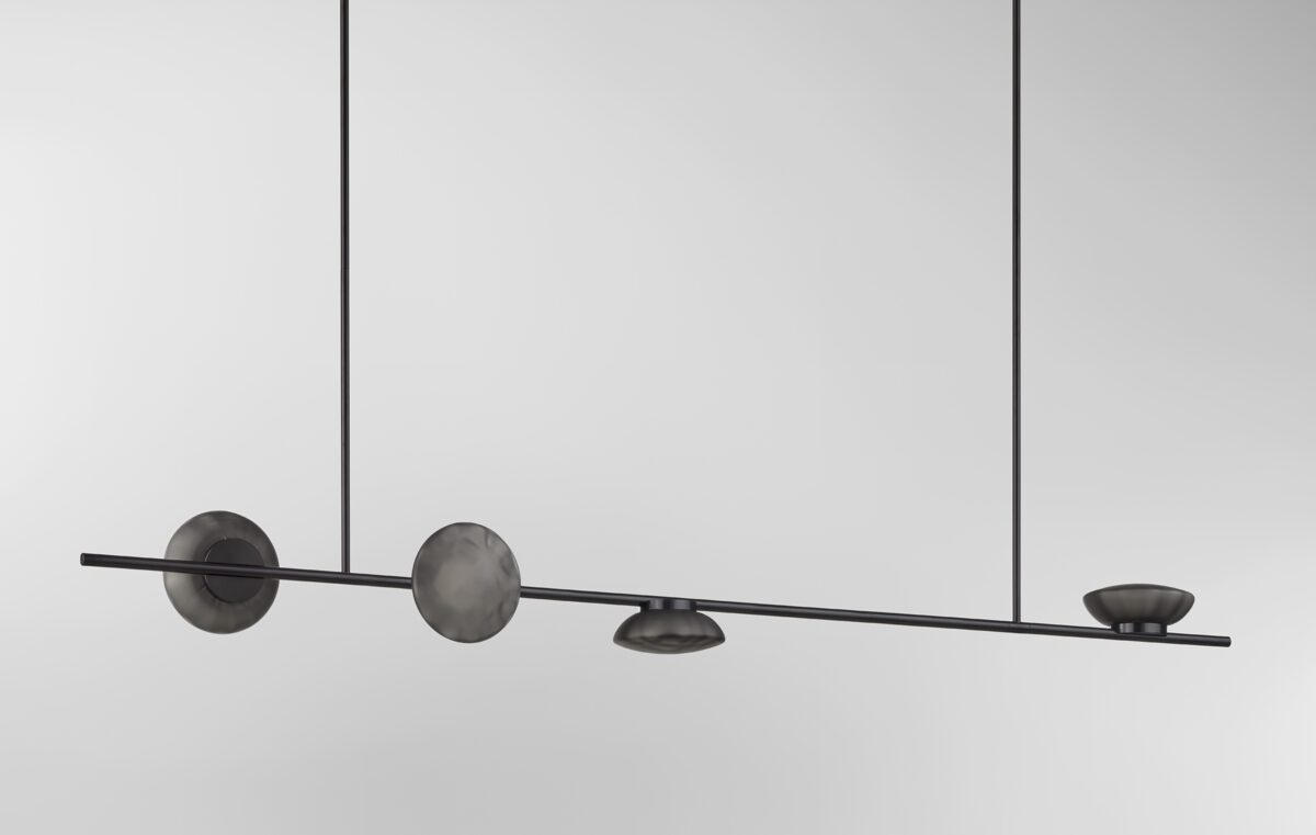 Ceto Double Horizontal Chandelier | 4 Shades