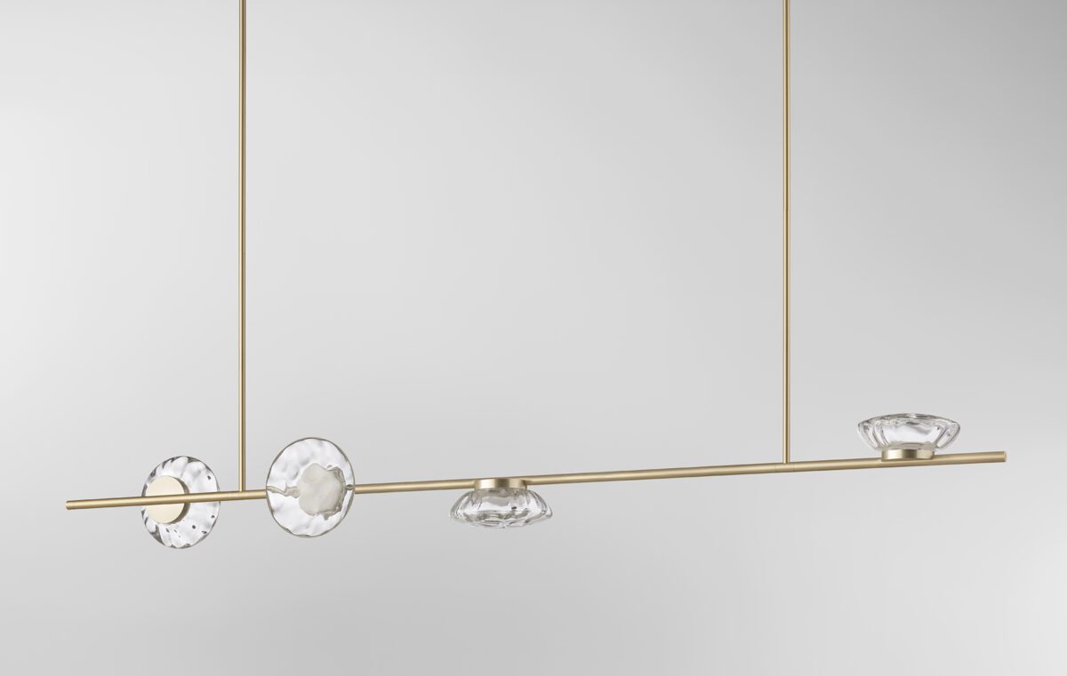 Ceto Double Horizontal Chandelier | 4 Shades