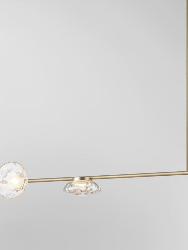 Ceto Double Horizontal Chandelier | 4 Shades