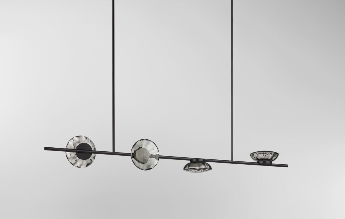 Ceto Double Horizontal Chandelier | 4 Shades
