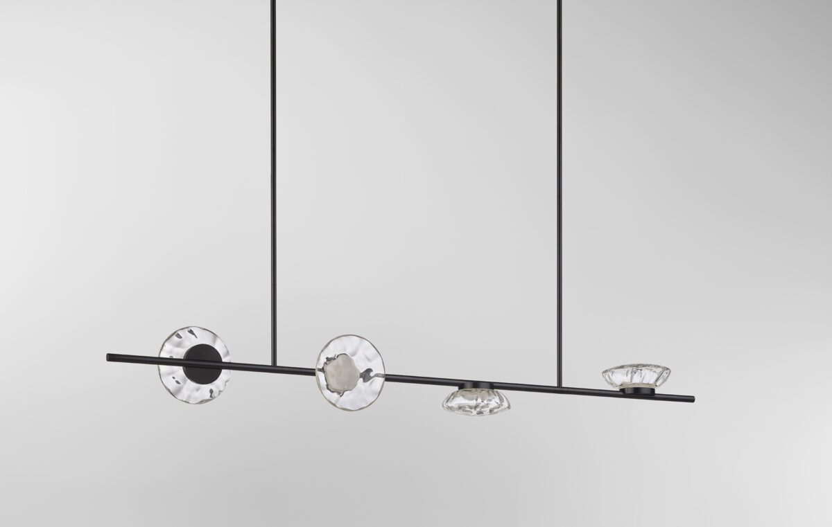 Ceto Double Horizontal Chandelier | 4 Shades
