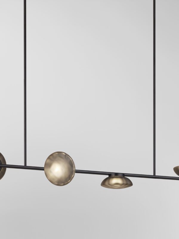Ceto Double Horizontal Chandelier | 4 Shades