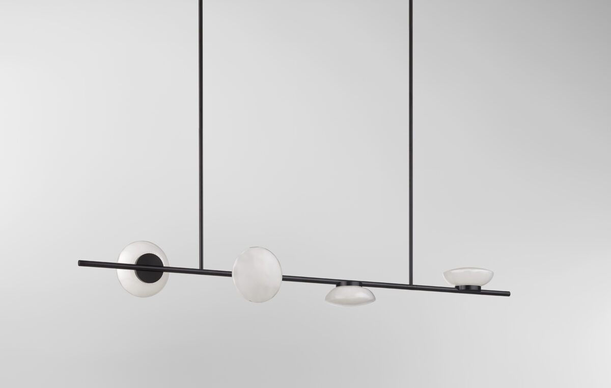 Ceto Double Horizontal Chandelier | 4 Shades