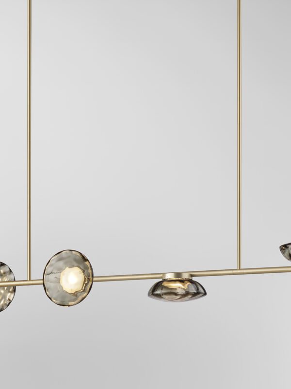 Ceto Double Horizontal Chandelier | 4 Shades
