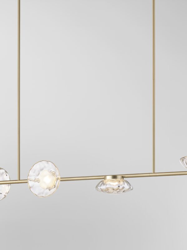 Ceto Double Horizontal Chandelier | 4 Shades