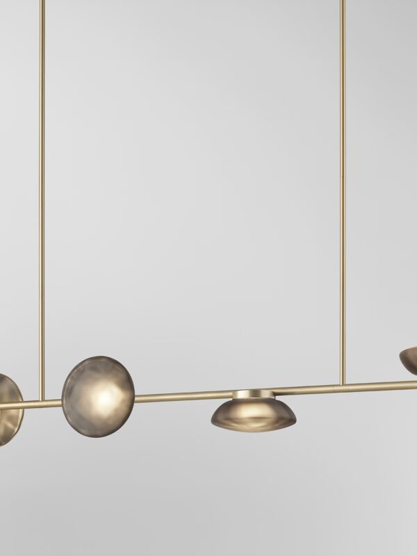 Ceto Double Horizontal Chandelier | 4 Shades