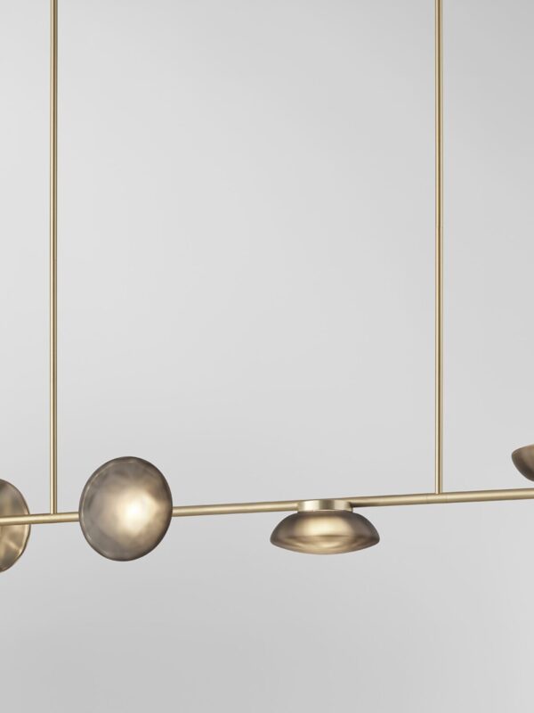 Ceto Double Horizontal Chandelier | 4 Shades