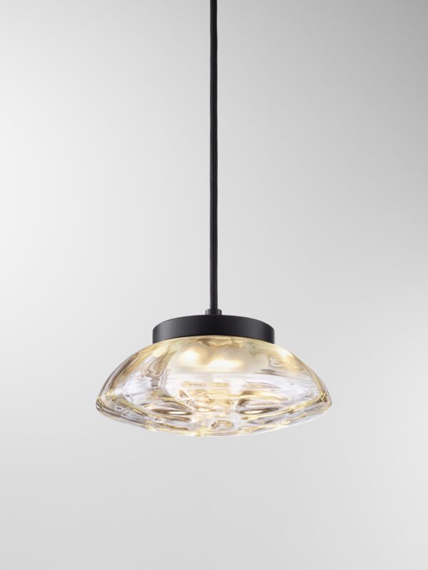Ceto Pendant - Black Anodised, Clear