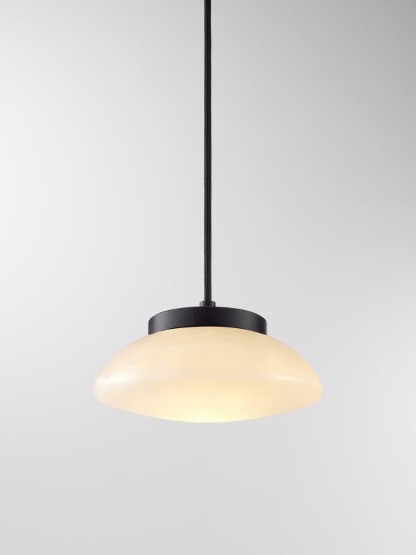 Ceto Pendant - Black Anodised, White