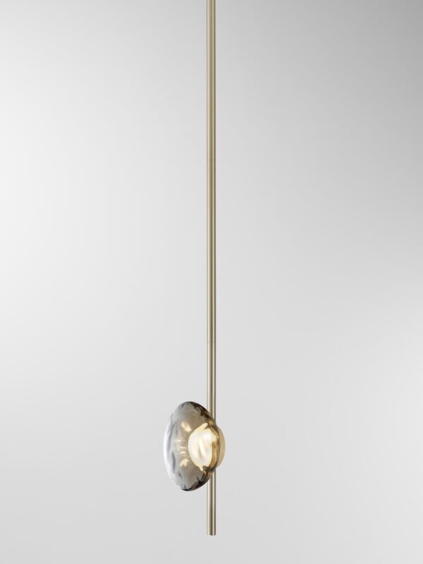 Ceto Vertical Chandelier | 1 Shade - Champagne Anodised, Black