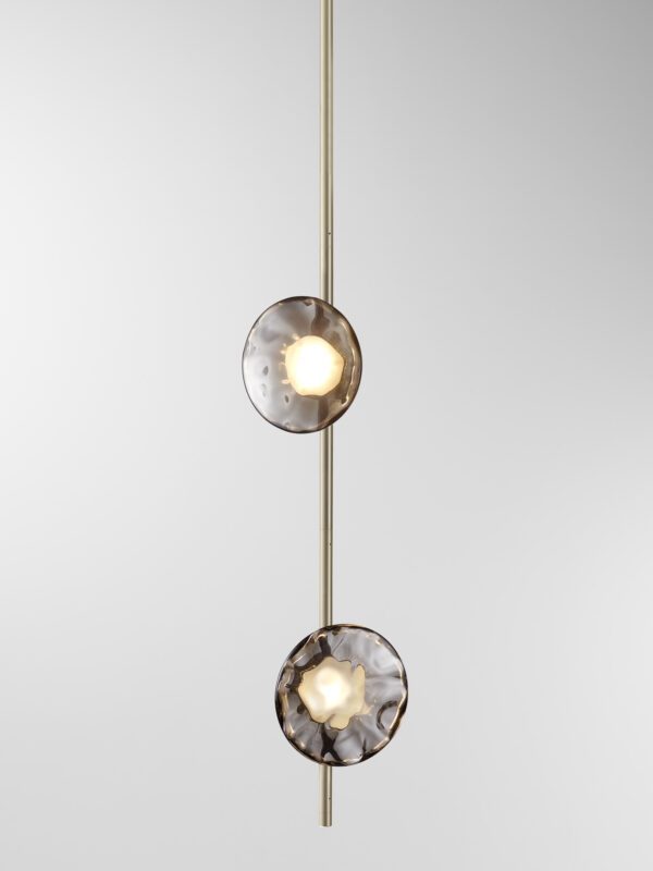 Ceto Vertical Chandelier | 2 Shades - Champagne Anodised, Black