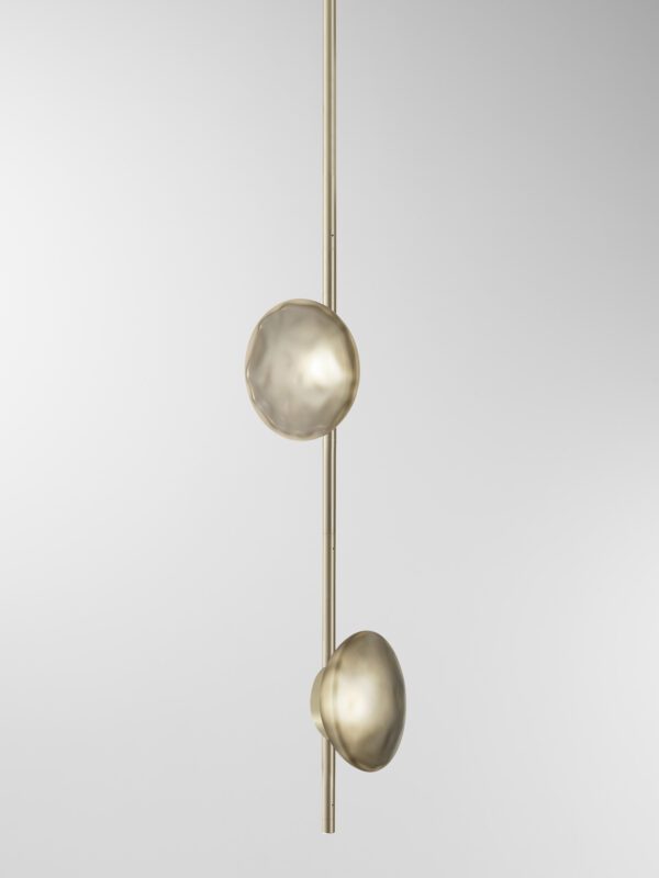 Ceto Vertical Chandelier | 2 Shades - Champagne Anodised, Frosted Black